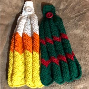 Crochet oven towels